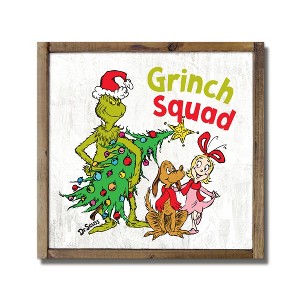 Creative Products The Grinch Squad 9.5 x 9.5 Dr. Seuss Framed Wood Plaque - 1 of 1