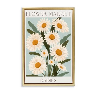 Stupell Industries Flower Market Daisies Floating Frame Canvas Art - 1 of 4