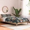 Heather Dutton Gingerbread Village Blue Comforter + Pillow Sham(s) - Deny Designs - 2 of 3