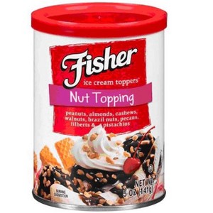 Fisher Nut Topping Ice Cream Toppers, 5 Oz. (Pack of 4) - 1 of 1