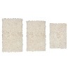 Bell Flower Collection Tufted Bath Rugs, Extra Soft and Absorbent, Non-Slip Bath Mats, Machine Washable Bath Mats, and Tub, 3 Piece Set, Ivory - 2 of 4