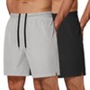 COOFANDY Men's 2 Pack Gym Workout Shorts 7 Inch Quick Dry Athletic Shorts Lightweight Running Shorts with Pockets - 4 of 4