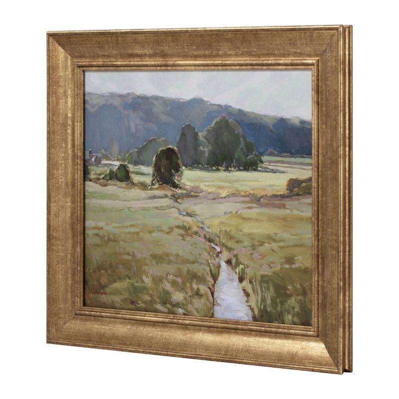 16&#34; x 14&#34; Summer Pasture Framed Wall Art Brass - Threshold&#8482; designed with Studio McGee, 4 of 13
