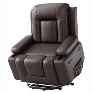 Jojoka Power Lift Recliner Chair Sofa with Massage and Heat, USB Port, Cupholders, Side Pockets for Living Room - 1 of 4