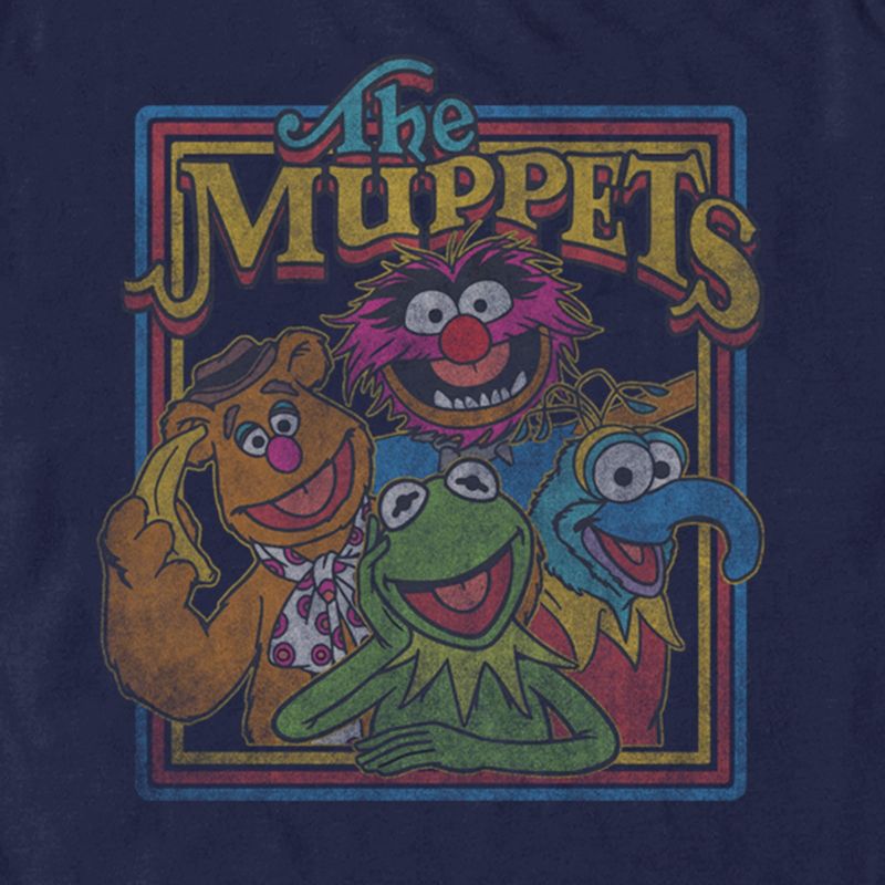 Men's The Muppets Distressed Retro Character Frame T-Shirt, 2 of 6