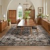 Vintage Washable Area Rug for Living Room, Non-Slip, Stain-Resistant, Low Pile Carpet for Bedroom, Dining Room, Indoor, Large. - 2 of 4