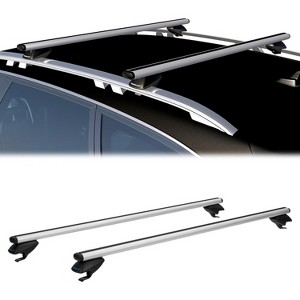TOOENJOY 47'' Roof Rack Cross Bars, Adjustable Aluminum Cargo Bars Fits Most Existing Raised Side Rails with Gap - 1 of 4