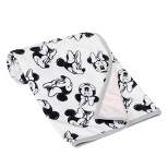 Lambs & Ivy Disney Baby MINNIE MOUSE Baby Blanket - White/Pink Minky/Jersey