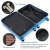 YONWAY  3 Piece Luggage Set, with Cup Holder, ABS+PC Hardside Luggage Sets , with TSA Lock & Spinner Wheels - 2 of 4