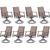 Maggift Patio Seating Sets, Outdoor Dining Chairs Set of 4, Ergonomic Design, Durable Frame for Patio, Backyard, Balcony, Brown, 23"*21.7"*40.2" - 3 of 4