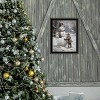 Finishing Touch on the Snowman Black Framed Wall Art for Living Room,Wall Art Print for Home Decor,Wall Art by Jo Moulton - 2 of 4