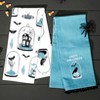 The Lakeside Collection Set of 2 Skull and Ravens Embroidered Kitchen Towels - 3 of 3