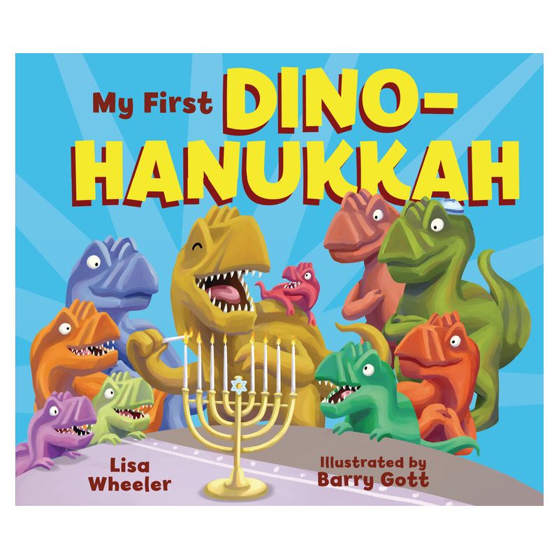 My First Dino-Hanukkah - (Dino Board Books) by  Lisa Wheeler (Board Book), 1 of 2