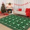 Washable Chirstmas Living Room Rugs, Winter Holiday Soft Non Slip Bedroom Carpet, Home Decorative Xmas Floor Cover for Dining Room - 2 of 4