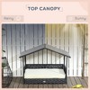 UbMelt Dog Bed Outdoor Pet Bed for Small Dogs Rattan Dog House with Canopy and Water-resistant Cushion, Modern Pet Furniture for Puppies - 4 of 4