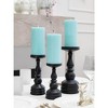 Large Pillar Candles 3x6 Inch ¨C Set of 3 Unscented Dripless Candles, Long Burning Rustic Finish for Weddings, Home Decor - 4 of 4