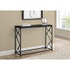 Monarch Specialties Accent Table Console Entryway Narrow Sofa Living Room Bedroom Brown Laminate Black Metal Contemporary Modern - 2 of 4