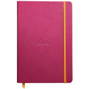 Rhodia Rhodiarama Webnotebook - Lined 96 sheets - 5 1/2 x 8 1/4 - Raspberry cover - 1 of 4