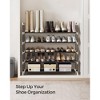 SONGMICS Shoe Rack with Shelves for Closet Entryway Shoe Organizer,Easy to Assemble Metal Shoe Storage Shelf,Black - 3 of 4