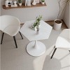 31.50"Modern Hexagonal Coffee Table with MDF Table Top or Marble Top,Metal Base, for Dining Room - 2 of 4