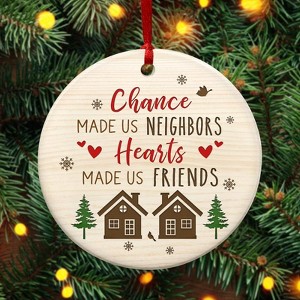 Christmas Thank You Gifts for Neighbors - Ceramic Christmas Ornaments 2025 for Tree Decorations - 1 of 4