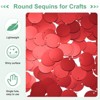 Unique Bargains PVC Durable Lightweight Bend-Resistant Sequin Embellishments 450 Pcs Red - 2 of 4
