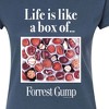 Women's - Forrest Gump - Life Is Like A Box Of Chocolates Fitted Graphic T-Shirt - 2 of 3