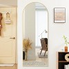 64"x21" Arched Full Length Mirror, Standing or Leaning Full Body Mirror with Aluminum Alloy Thin Frame. - 2 of 4