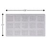 Square Honeycomb 100% Cotton Reversible Bath Rug White by Knightsbridge - 2 of 3