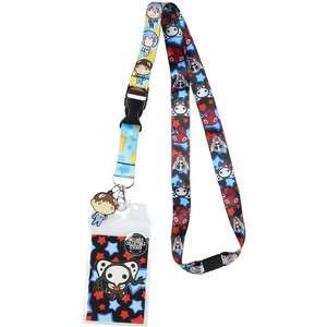 Neon Genesis Evangelion Anime ID Badge Holder Lanyard w/ Rubber Pendant - 1 of 4