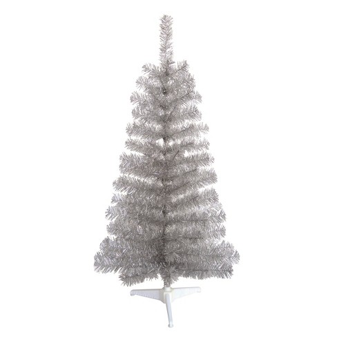 Transpac Artificial 48 in. Silver Christmas Tinsel Tree - image 1 of 2