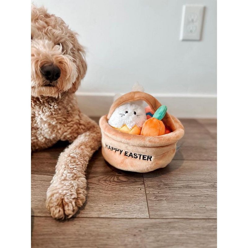 Midlee Hide a Toy Easter Basket Dog Toy, 4 of 9