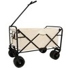 CAVINAS Park Garden Folding Wagon Cart,All-Terrain Shopping Cart,Wagon for Camping,Shopping - 2 of 4