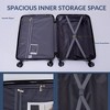3 Piece Luggage Set,Hardshell Suitcase Set with Spinner Wheels & TSA Lock,Expandable Lightweight Travel Luggage - 4 of 4