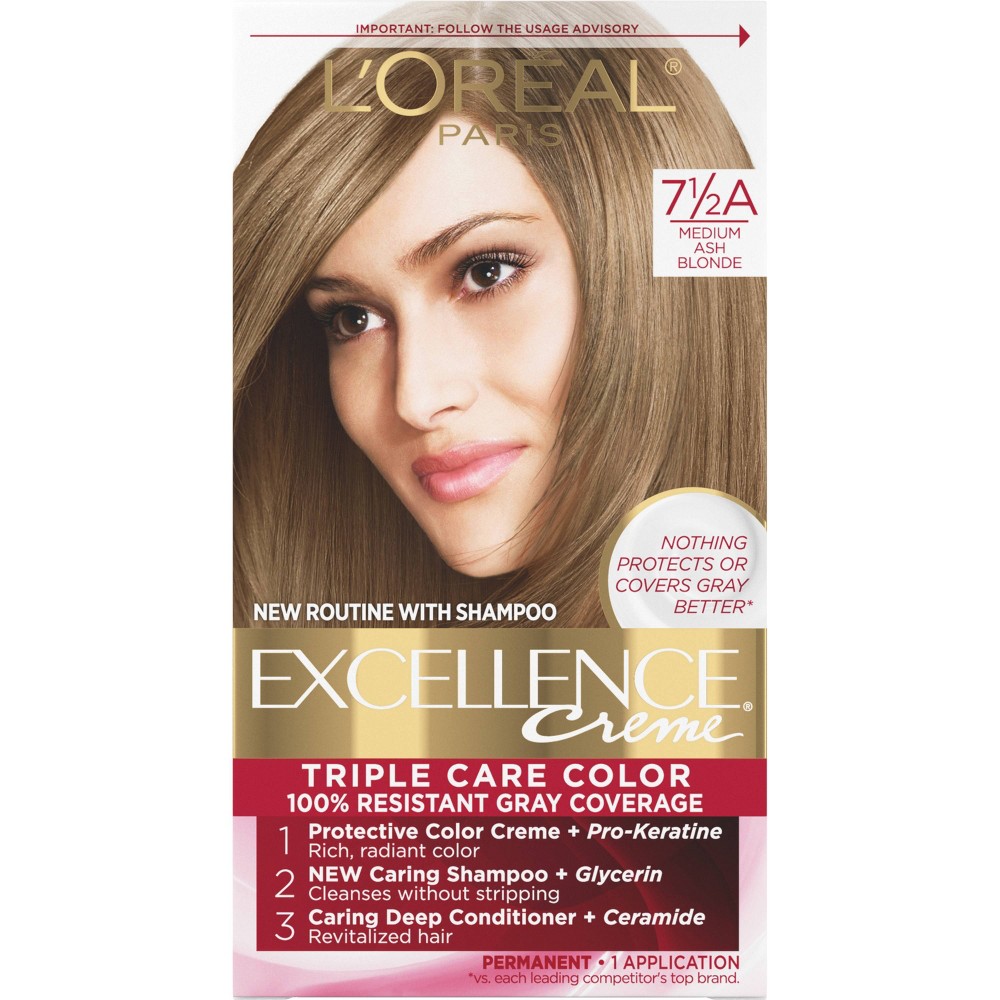 Photos - Hair Dye LOreal L'Oreal Paris Excellence Triple Protection Permanent Hair Color - 6.3 fl o 