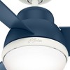 Hunter 36" Valda Lighted Ceiling Fan Indigo Blue Finish - Modern Design for Small Rooms with Integrated LED Light Kit - 4 of 4
