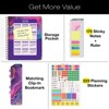 Global Printed Products Hardcover AY 2025-2026 Fashion Planner - 8.5"x11" (Pink Purple Marble) - 2 of 4