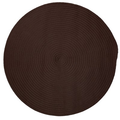 Colonial Mills Barataria Braided Rug, Brown 9x9, Round Shape