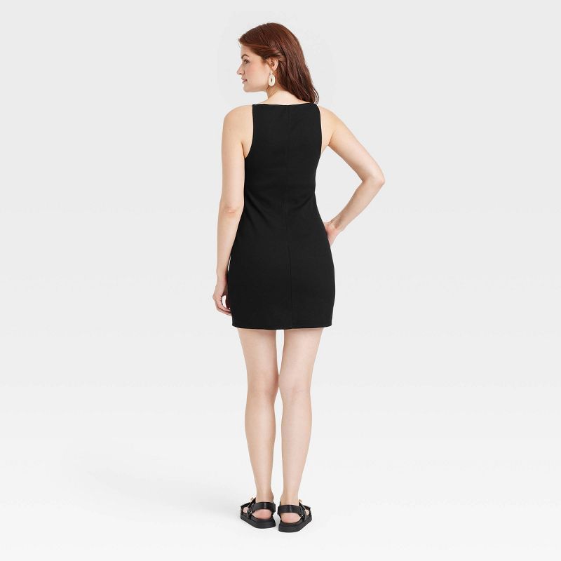 Women's Knit Ballerina Mini Dress - A New Day™, 3 of 5