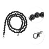 Unique Bargains Faux Pearl Handbag Strap Black 1 Pc - 3 of 4