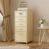 YIYIBYUS Metal File Storage Cabinet with 5 Drawers, Vertical Filing Cabinets with Wheels - 2 of 4