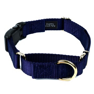 Country Brook Petz Heavy Duty Nylon Martingale Dog Collar with Deluxe Buckle - 30+ Vibrant Color Options - 1 of 4