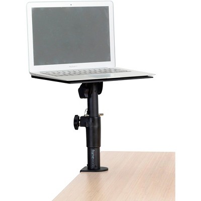 Adjustable Black Steel Clamp-On Studio Monitor Stands - Pair