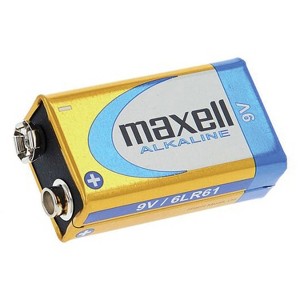 Maxell® 9-Volt Single Alkaline Battery in Blue - 1 of 4