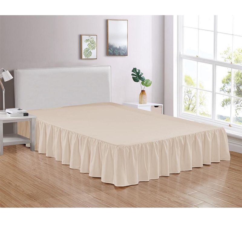 Legacy Decor Bed Skirt Dust Ruffle 100% Brushed Microfiber with 14” Drop, 1 of 3