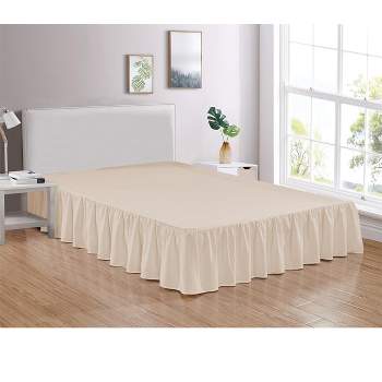 Legacy Decor Bed Skirt Dust Ruffle 100% Brushed Microfiber with 14” Drop
