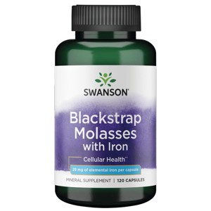 Swanson Mineral Supplements Blackstrap Molasses with Iron 29 mg 120 Caps. - 1 of 2