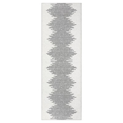 Indoor Modern Soft Washable Area Rugs with Stripped Lines Print for Bedroom Living Room