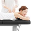 Dolonm 31.5" Wide Spa Massage Bed - 800lbs Heavy Duty, Chest Opening Design, Luxe PU Leather - Salon & Home Use - Black - 2 of 4