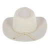 David & Young Women's Courduroy Cowboy Hat with Braided Suede Hat Band - 3 of 4